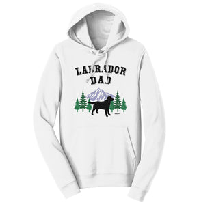 Labradors.com - Black Lab Dad Mountain - Adult Unisex Hoodie Sweatshirt