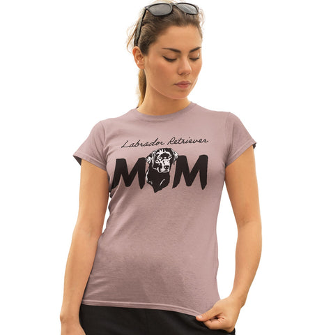 Black Labrador Breed Mom - Women's Fitted T-Shirt