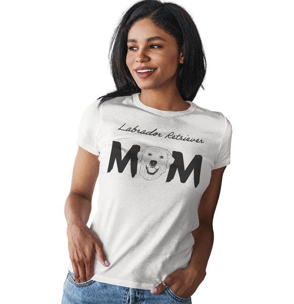 Yellow Labrador Breed Mom - Women's Fitted T-Shirt