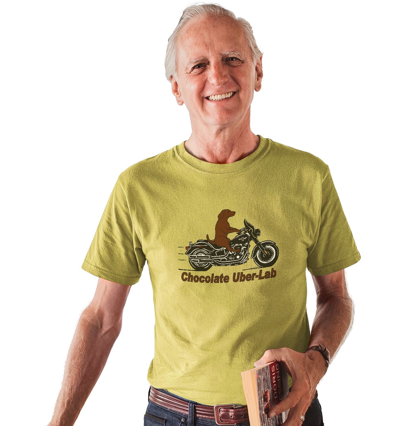 Chocolate Lab Biker - Adult Unisex T-Shirt