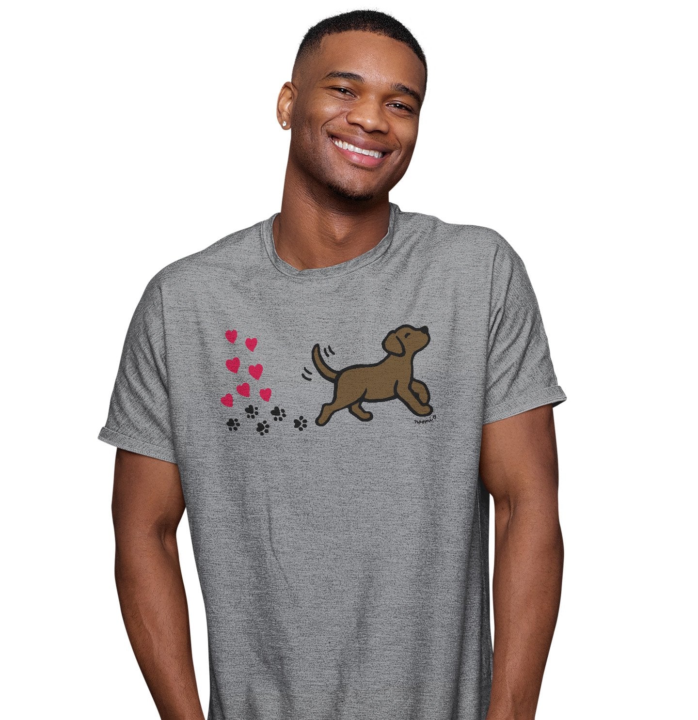 Chocolate Labrador Love Trail Shirt