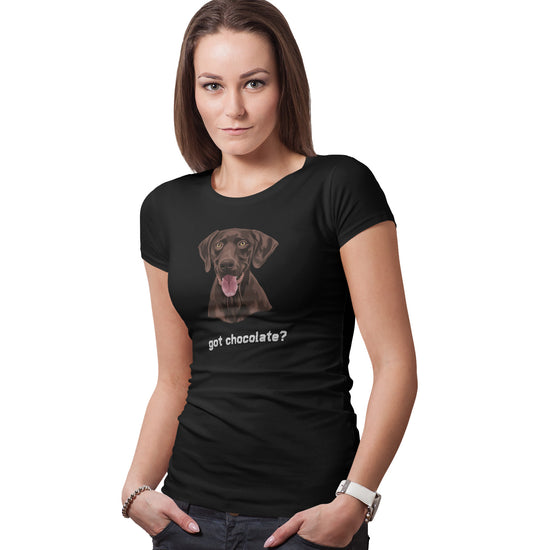 Chocolate Lab (Got Chocolate?) - Women's Fitted T-Shirt