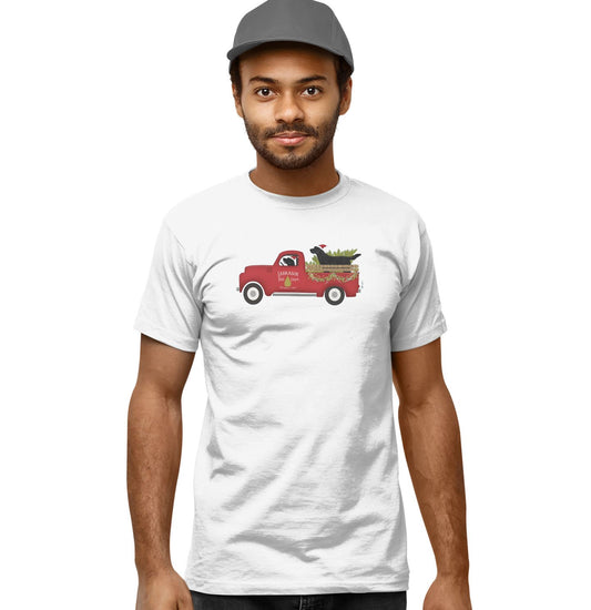 Labrador Christmas Tree Truck Adult Unisex Shirt