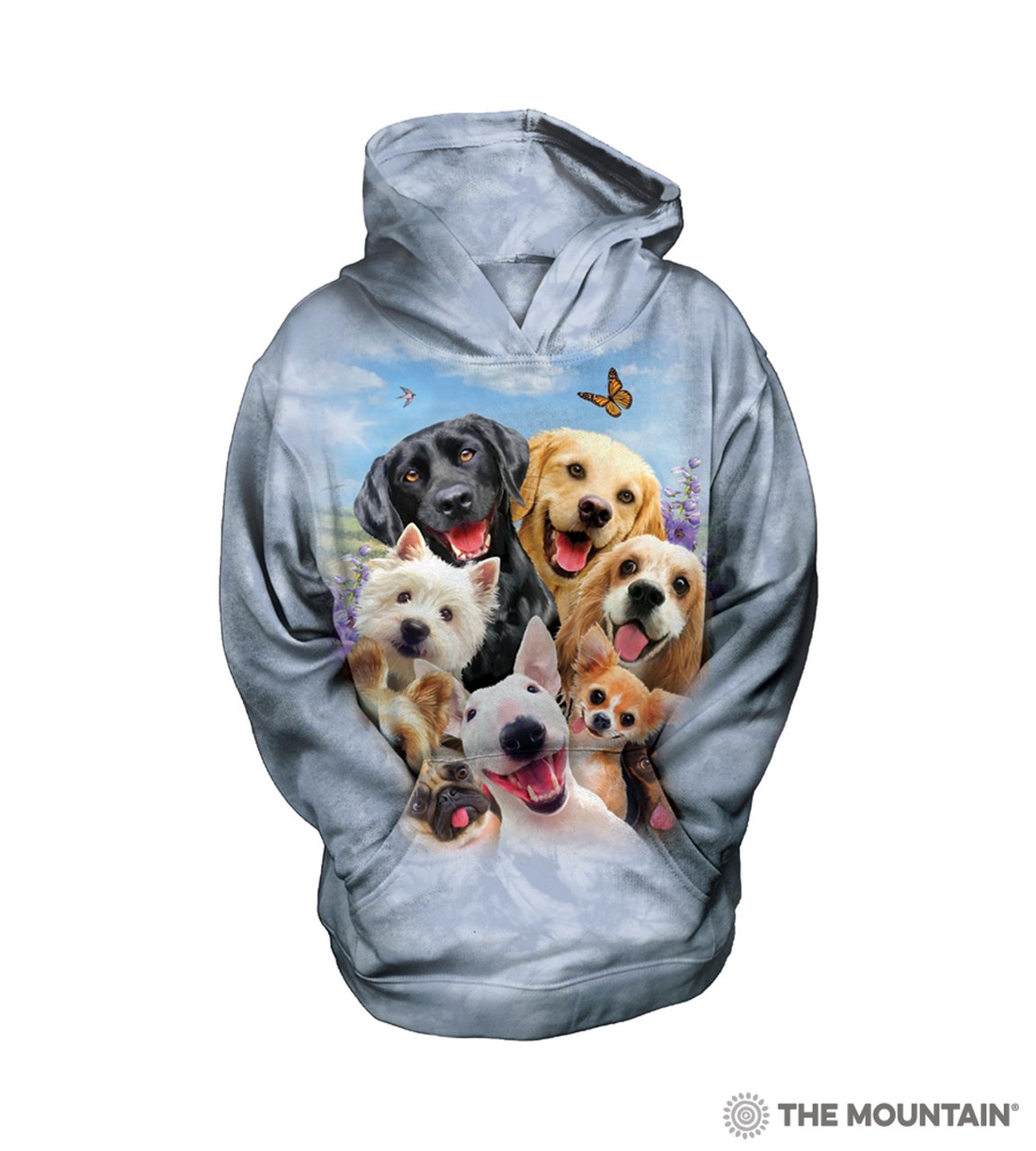 Dogs Selfie - The Mountain - Youth Hoodie