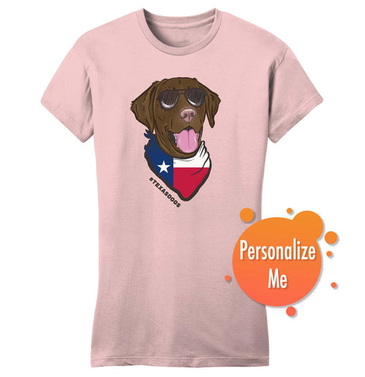 Any State Bandana Lab - Personalized Custom Women's Fitted T-Shirt