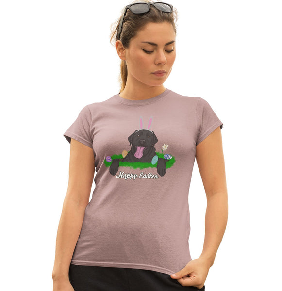Labradors.com - Rabbit Hole Black Labrador - Women's Fitted T-Shirt
