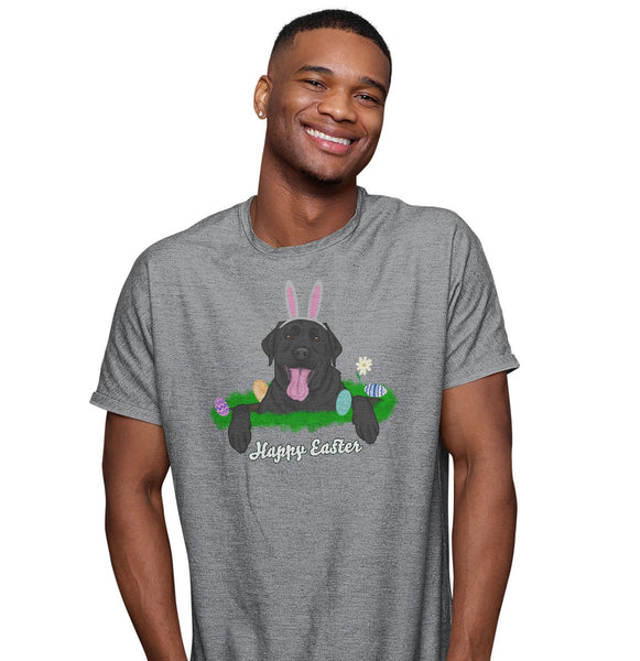 Rabbit Hole Black Labrador  - Adult Unisex T-Shirt