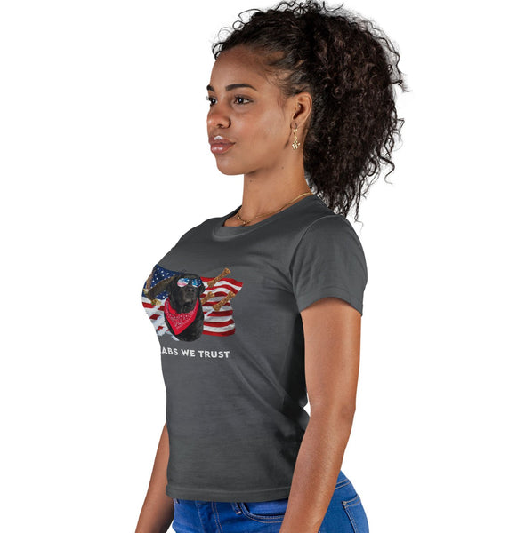 In Lab we Trust Black - Women's Fitted T-Shirt