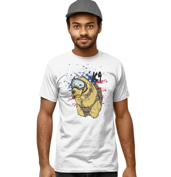 Military K9 Labrador Retriever  - Adult Unisex T-Shirt