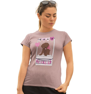 Kissing Booth Chocolate Lab - Women's Fitted Tee Shirt