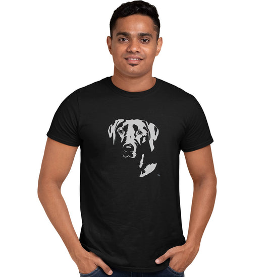 Lab Pop Art on Black - Adult Unisex T-Shirt