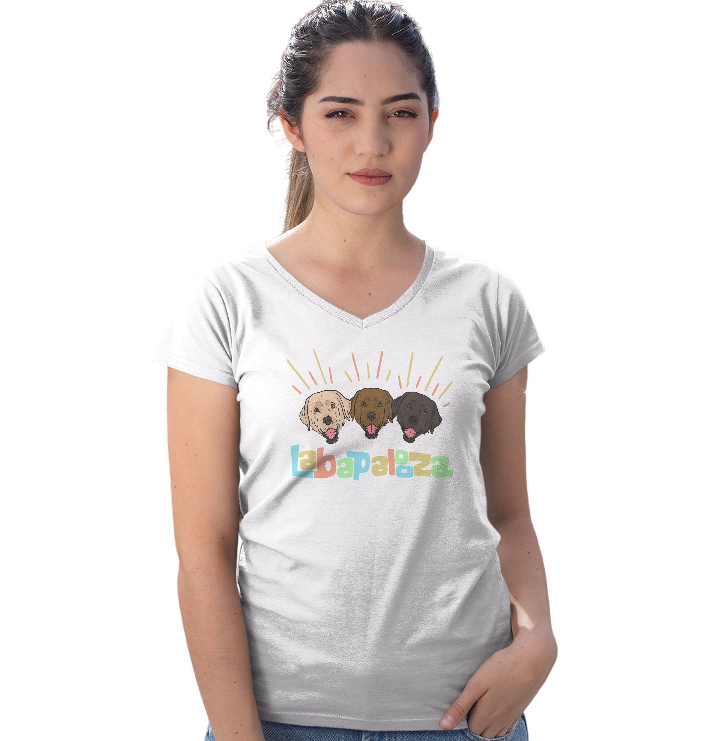 Labapalooza - Women's V-Neck T-Shirt
