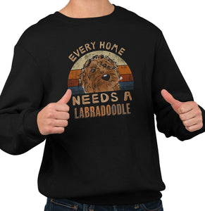 Every Home Needs a Labradoodle - Adult Unisex Crewneck Sweatshirt
