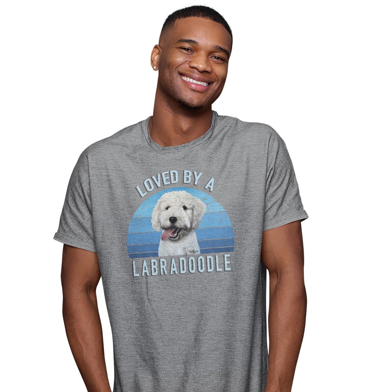 Loved By A Labradoodle - Adult Unisex T-Shirt