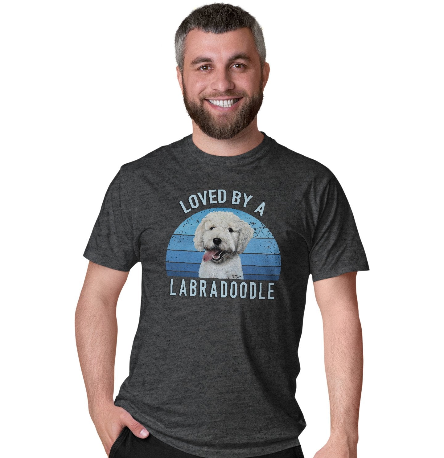 Loved By A Labradoodle - Adult Unisex T-Shirt