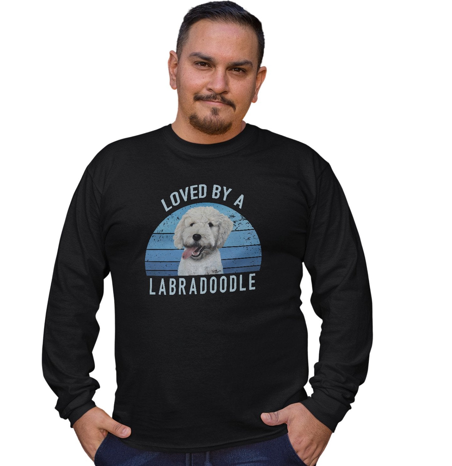 Loved By A Labradoodle - Adult Unisex Long Sleeve T-Shirt