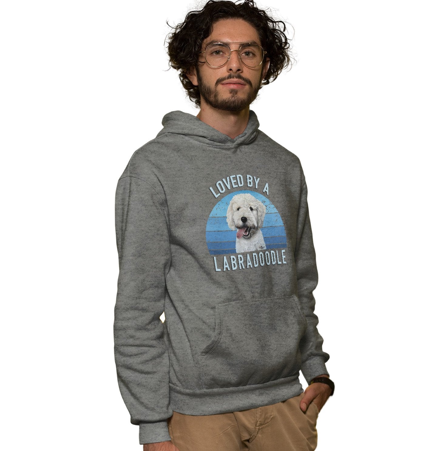 Loved By A Labradoodle - Adult Unisex Hoodie Sweatshirt