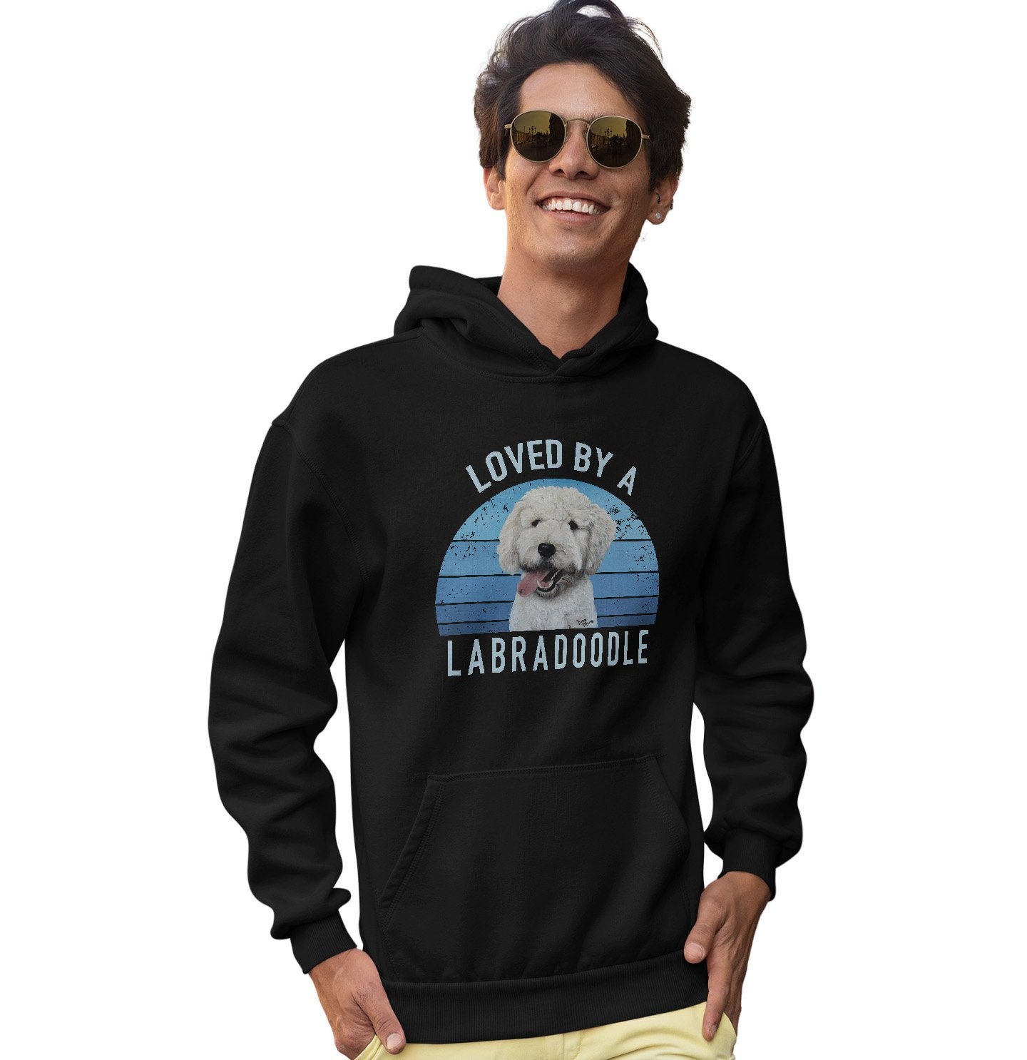 Loved By A Labradoodle - Adult Unisex Hoodie Sweatshirt