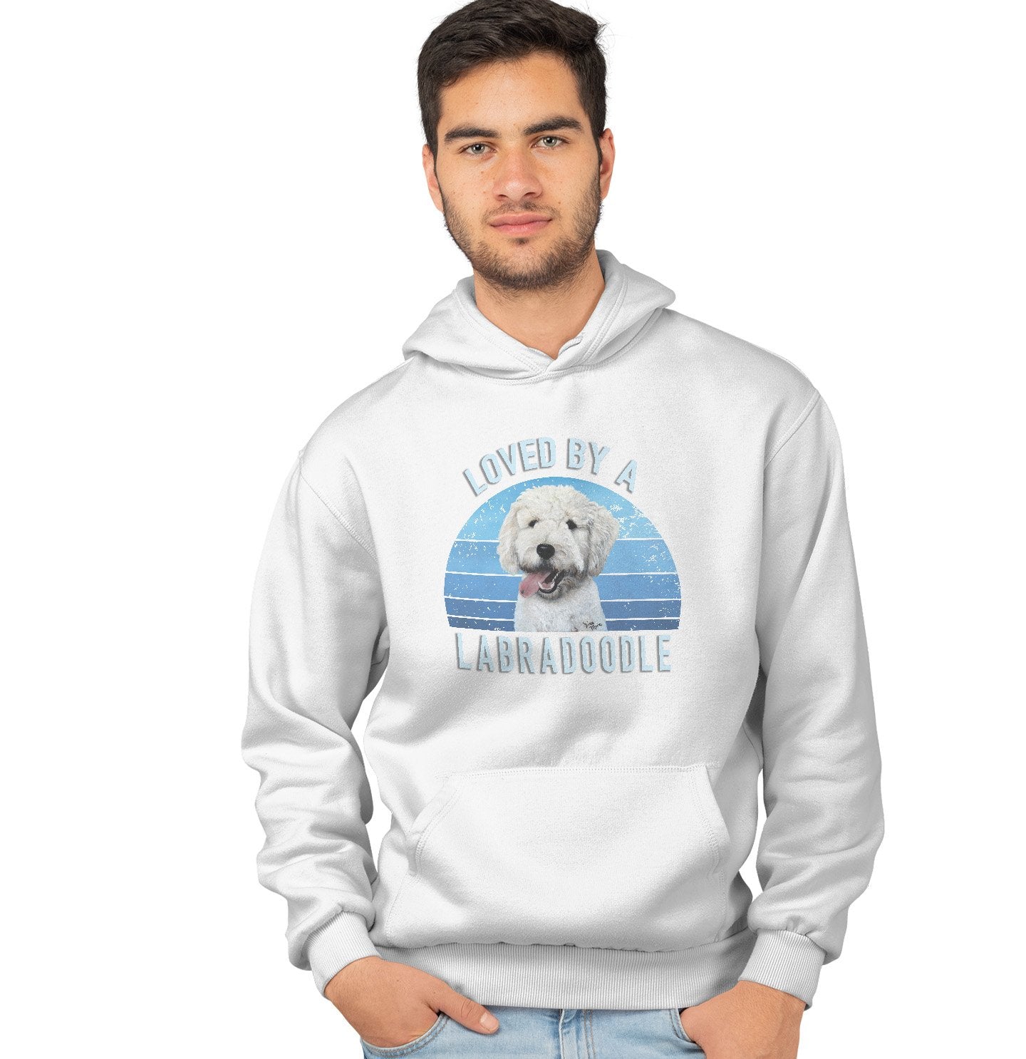 Loved By A Labradoodle - Adult Unisex Hoodie Sweatshirt