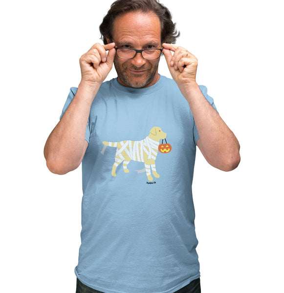 Yellow Lab Mummy Trick or Treater - Adult Unisex T-Shirt
