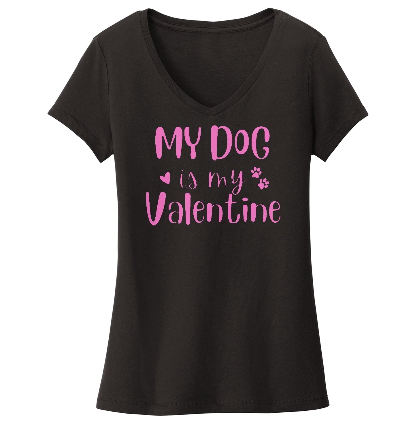 My Dog Valentine - Women's V-Neck T-Shirt