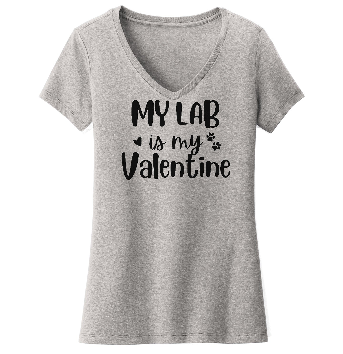My Lab Valentine - Women's V-Neck T-Shirt