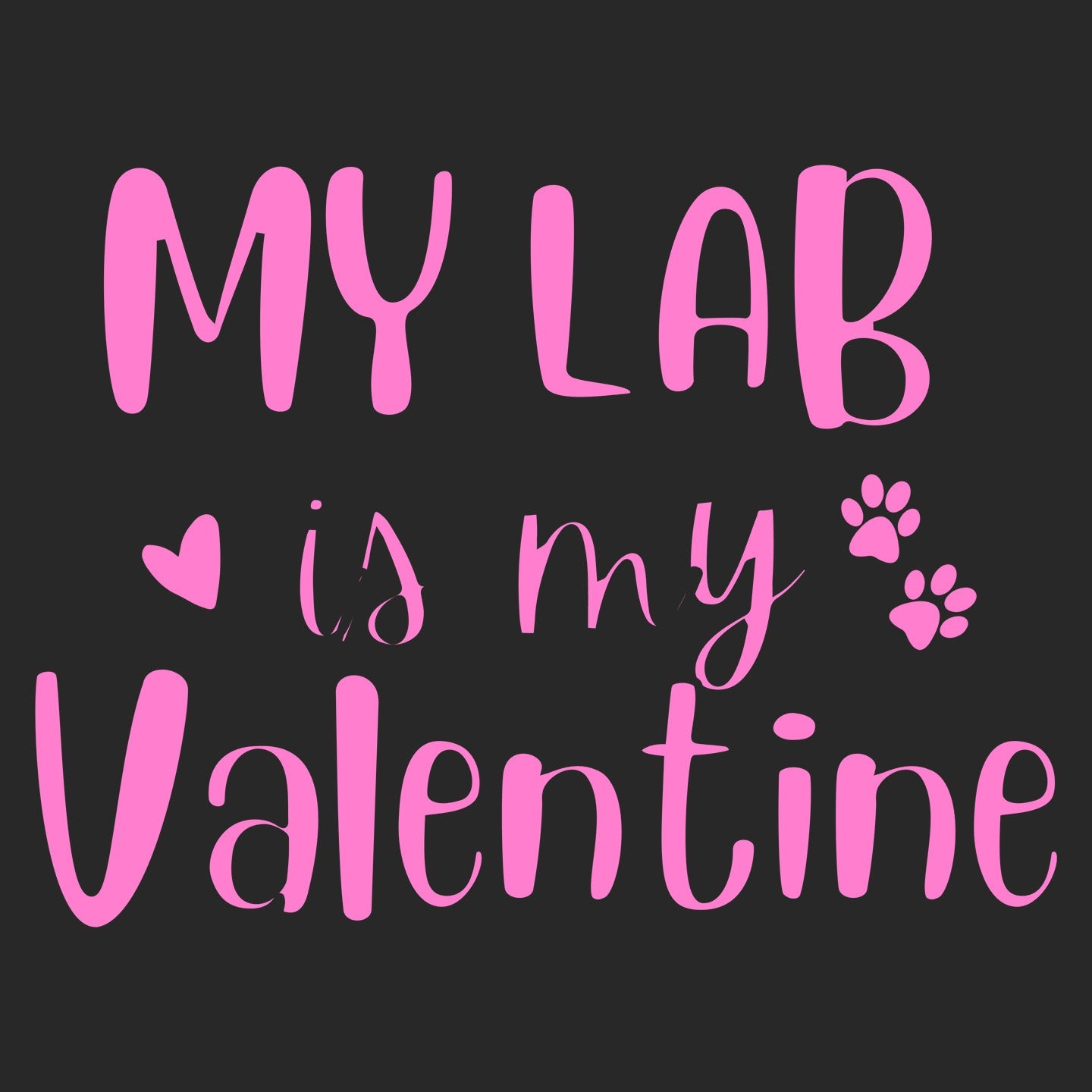 My Lab Valentine - Adult Unisex T-Shirt