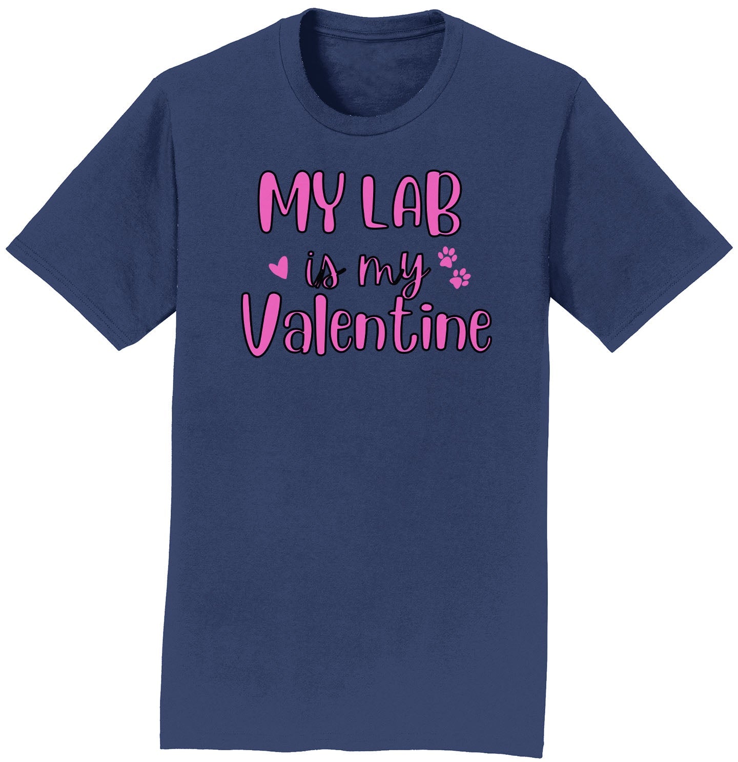 My Lab Valentine - Adult Unisex T-Shirt