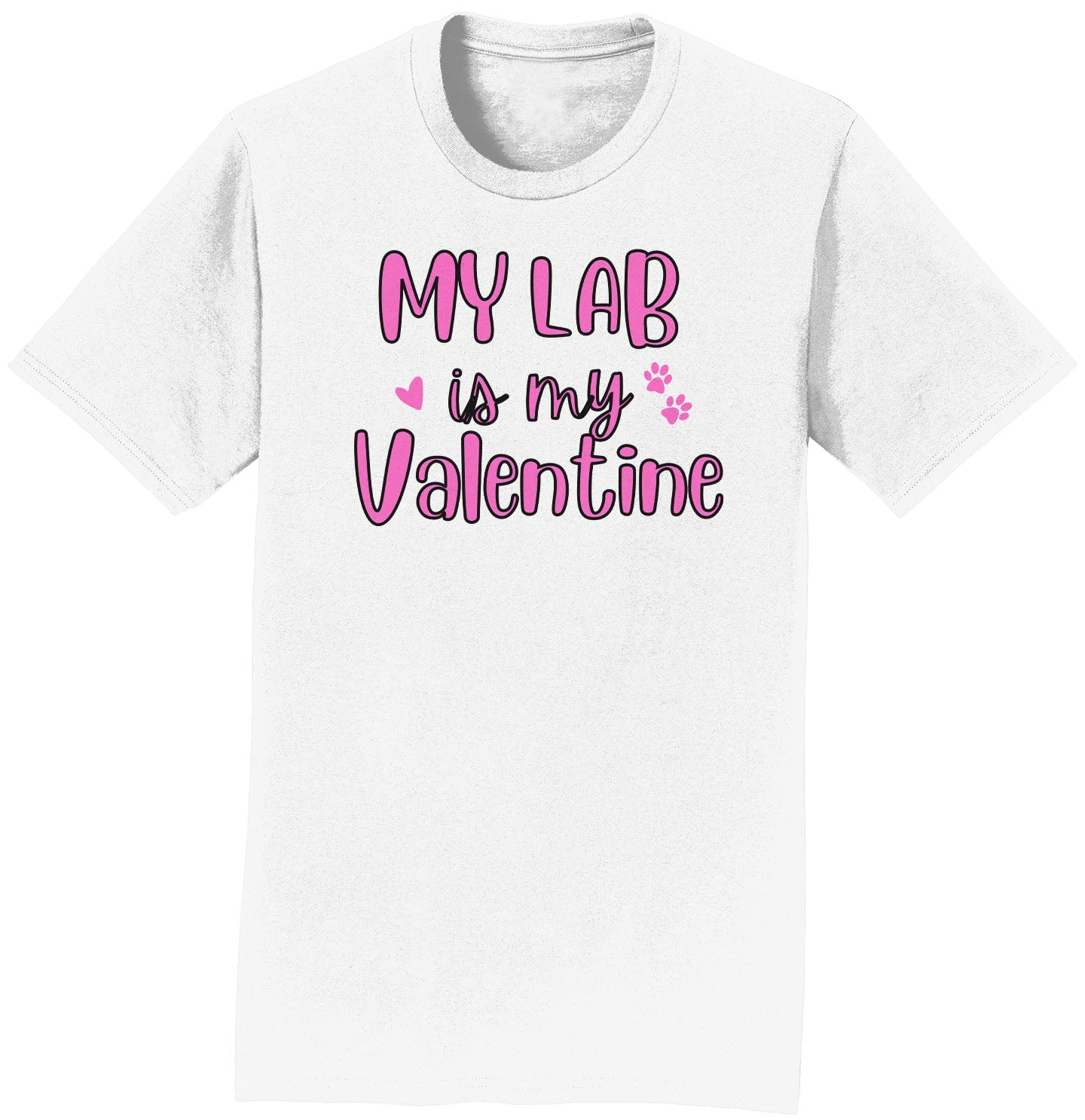 My Lab Valentine - Adult Unisex T-Shirt