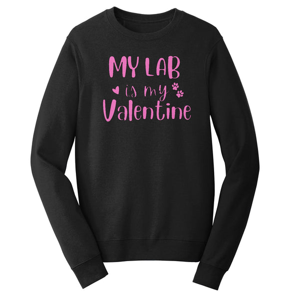 My Lab Valentine - Adult Unisex Crewneck Sweatshirt