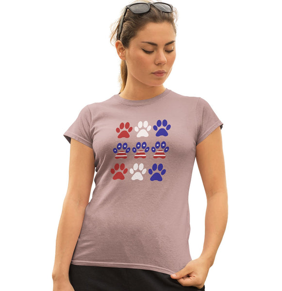 Patriotic Paws | Labradors | Ladies' Fitted T-Shirt