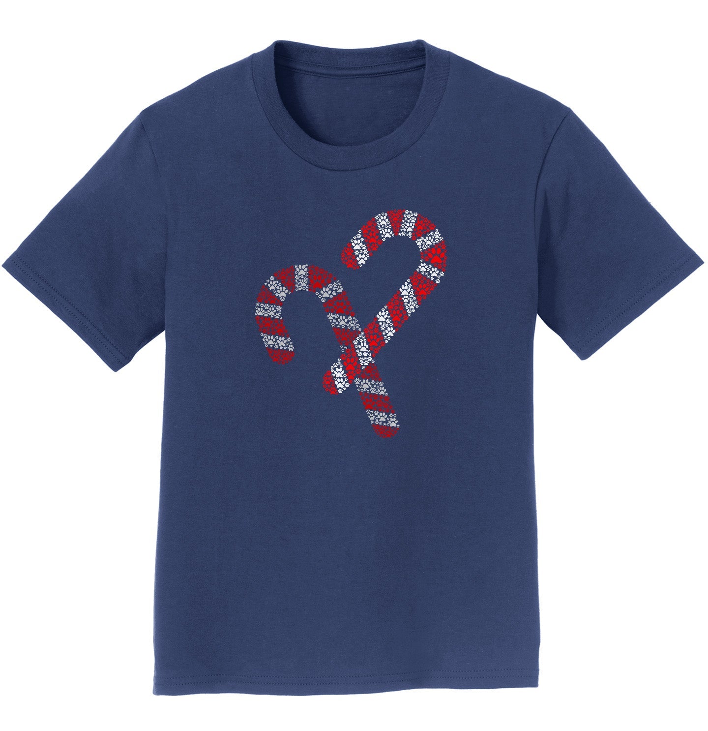 Paw Candy Cane - Kids' Unisex T-Shirt