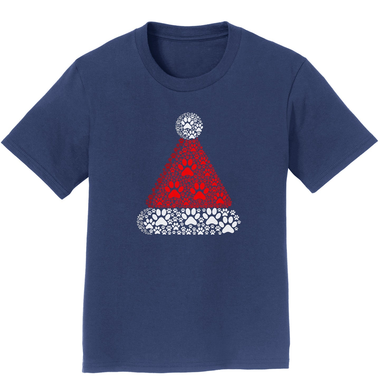 Paw Santa Hat - Kids' Unisex T-Shirt