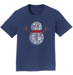 Paw Snowman - Kids' Unisex T-Shirt