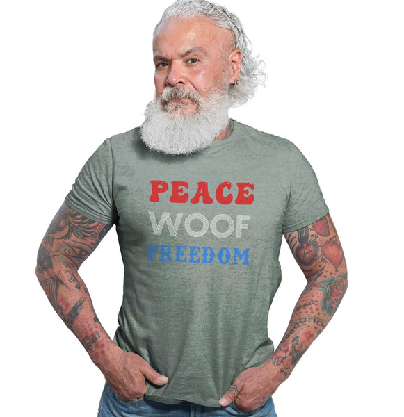 Peace Woof Freedom | Labradors | Tri-Blend T-Shirt