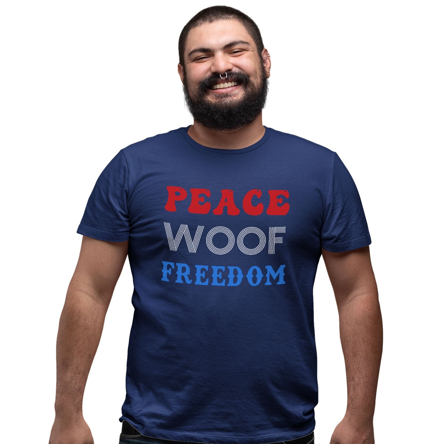 Peace Woof Freedom - Adult Unisex T-Shirt