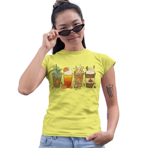 Pupachino Yellow Lab - Women's Fitted T-Shirt