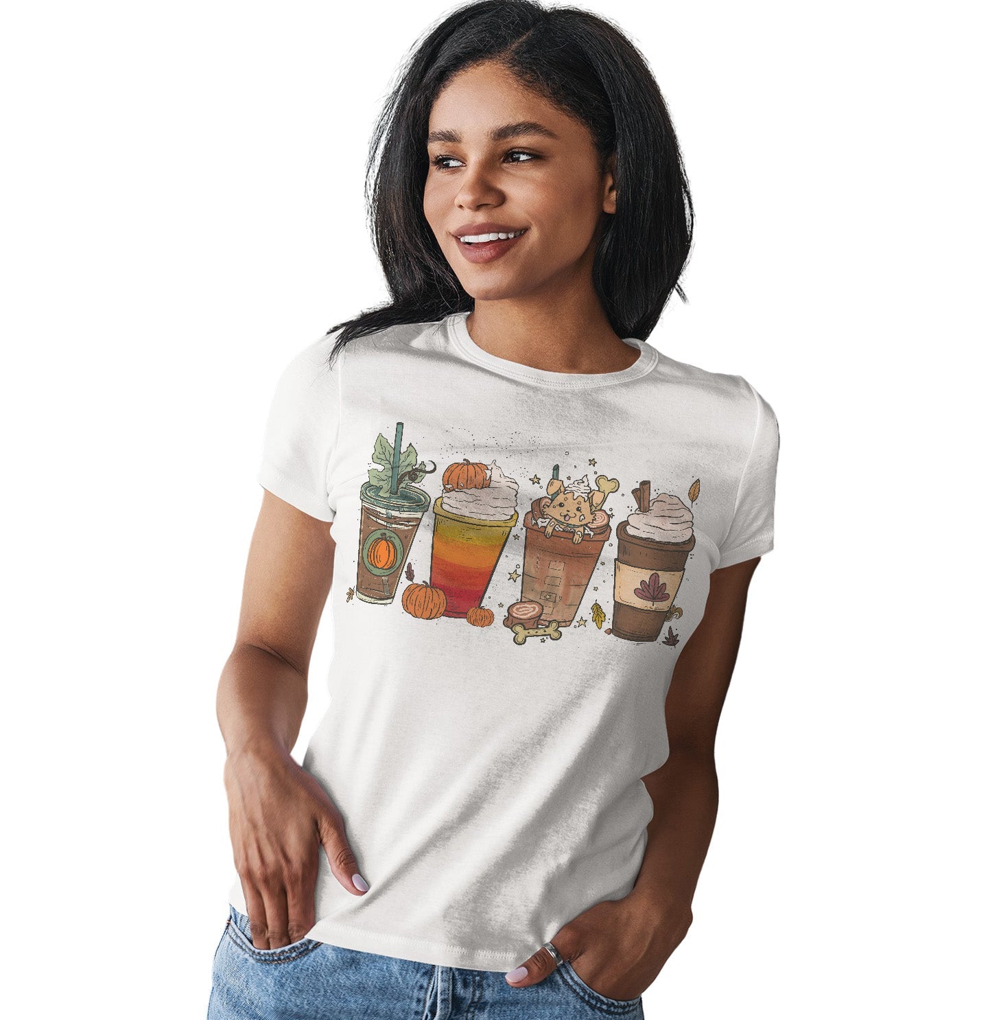 Pupachino Yellow Lab - Women's Fitted T-Shirt