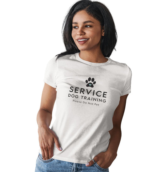 Service Dog Training - Women's Fitted T-Shirt