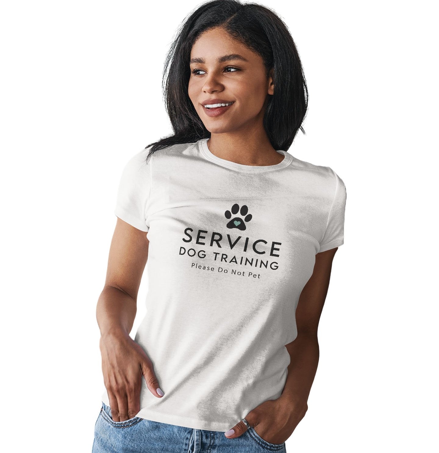 Service Dog Training - Women's Fitted T-Shirt