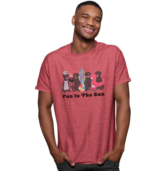 Summer Lineup Black Lab - Adult Tri-Blend T-Shirt