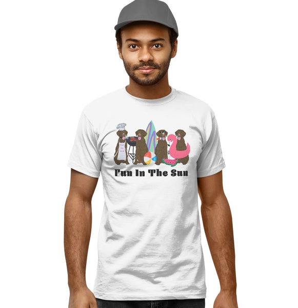 Summer Lineup Chocolate Lab - Adult Unisex T-Shirt
