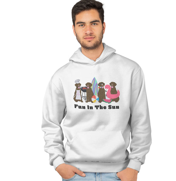 Summer Lineup Chocolate Lab - Adult Unisex Hoodie Sweatshirt