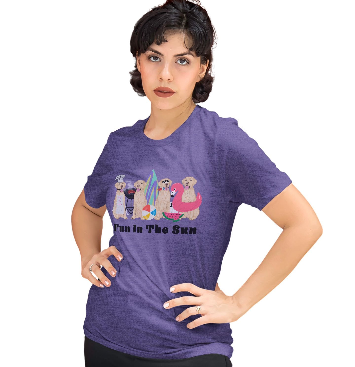 Summer Lineup Yellow Labs | Ladies' Tri-Blend Shirt