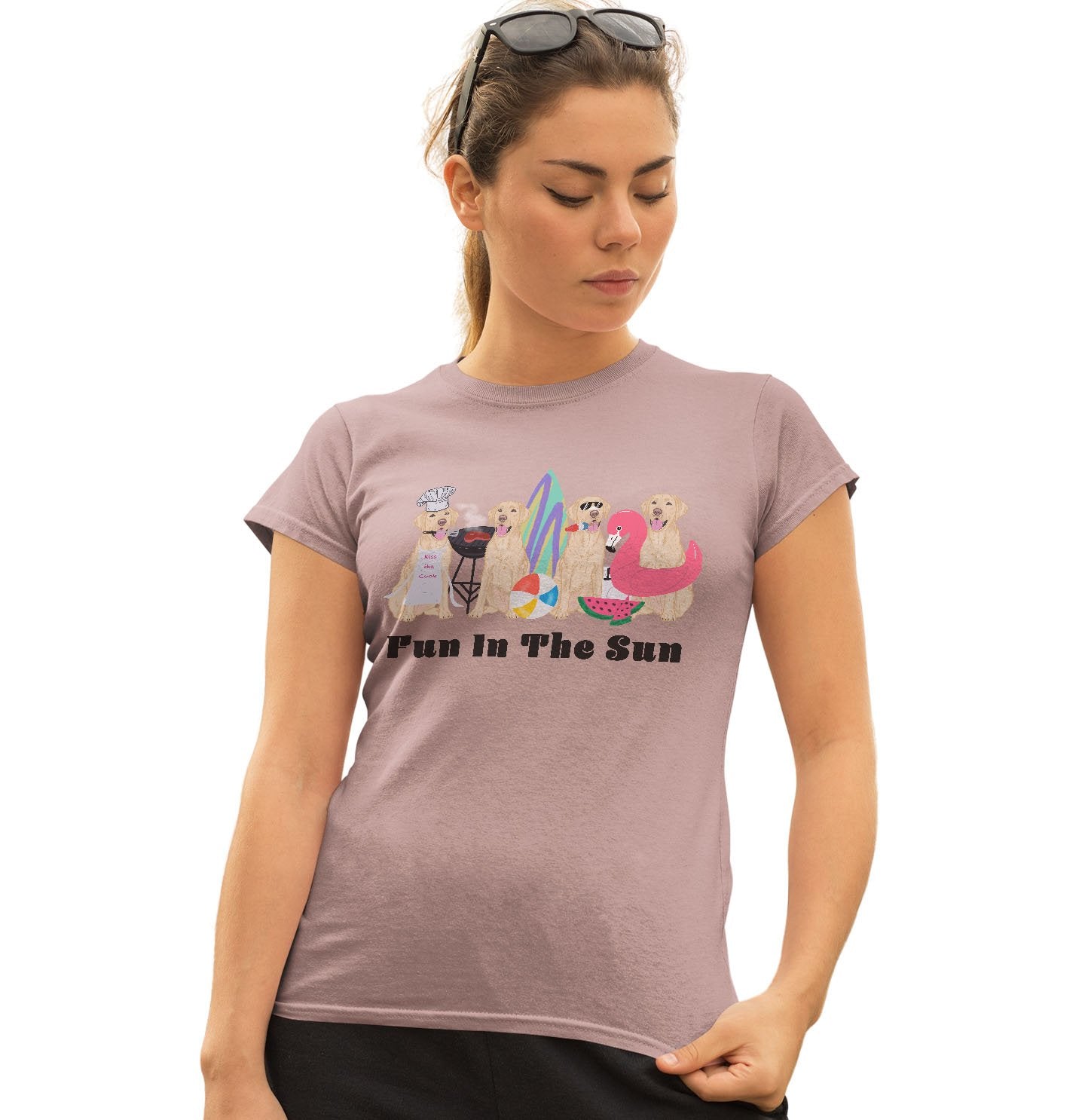 Summer Lineup Yellow Labs | Ladies' Fitted Shirt