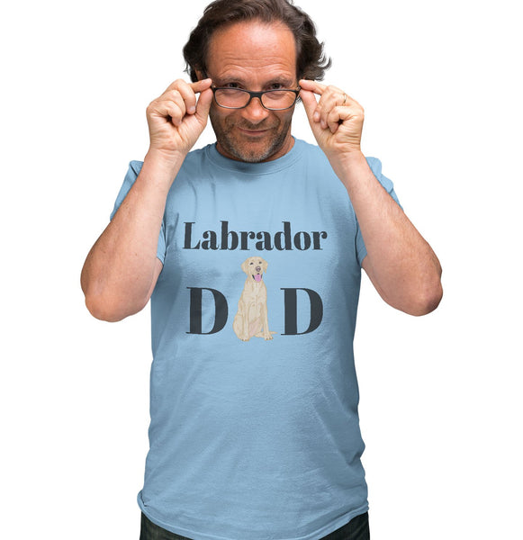 Yellow Labrador Dad Illustration - Adult Unisex T-Shirt