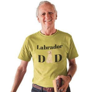 Labradors.com - Yellow Labrador Dad Illustration - Adult Unisex T-Shirt