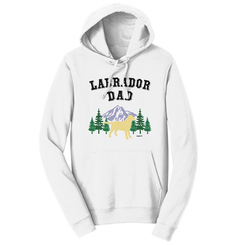 Labradors.com - Yellow Lab Dad Mountain - Adult Unisex Hoodie Sweatshirt