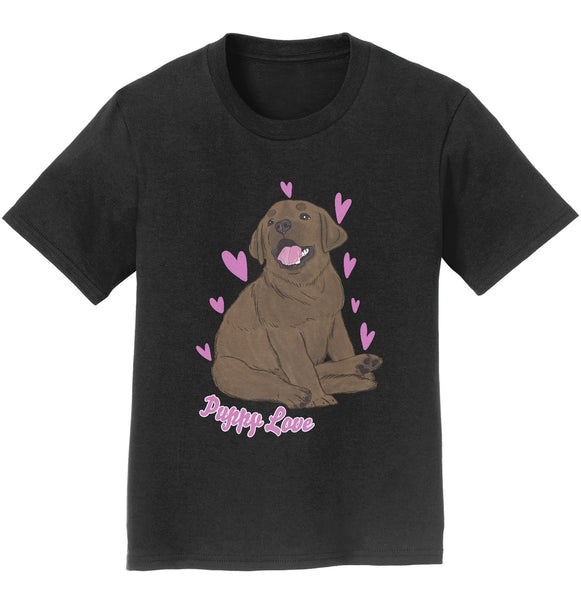 Chocolate Labrador Puppy Love - Kids' Unisex T-Shirt