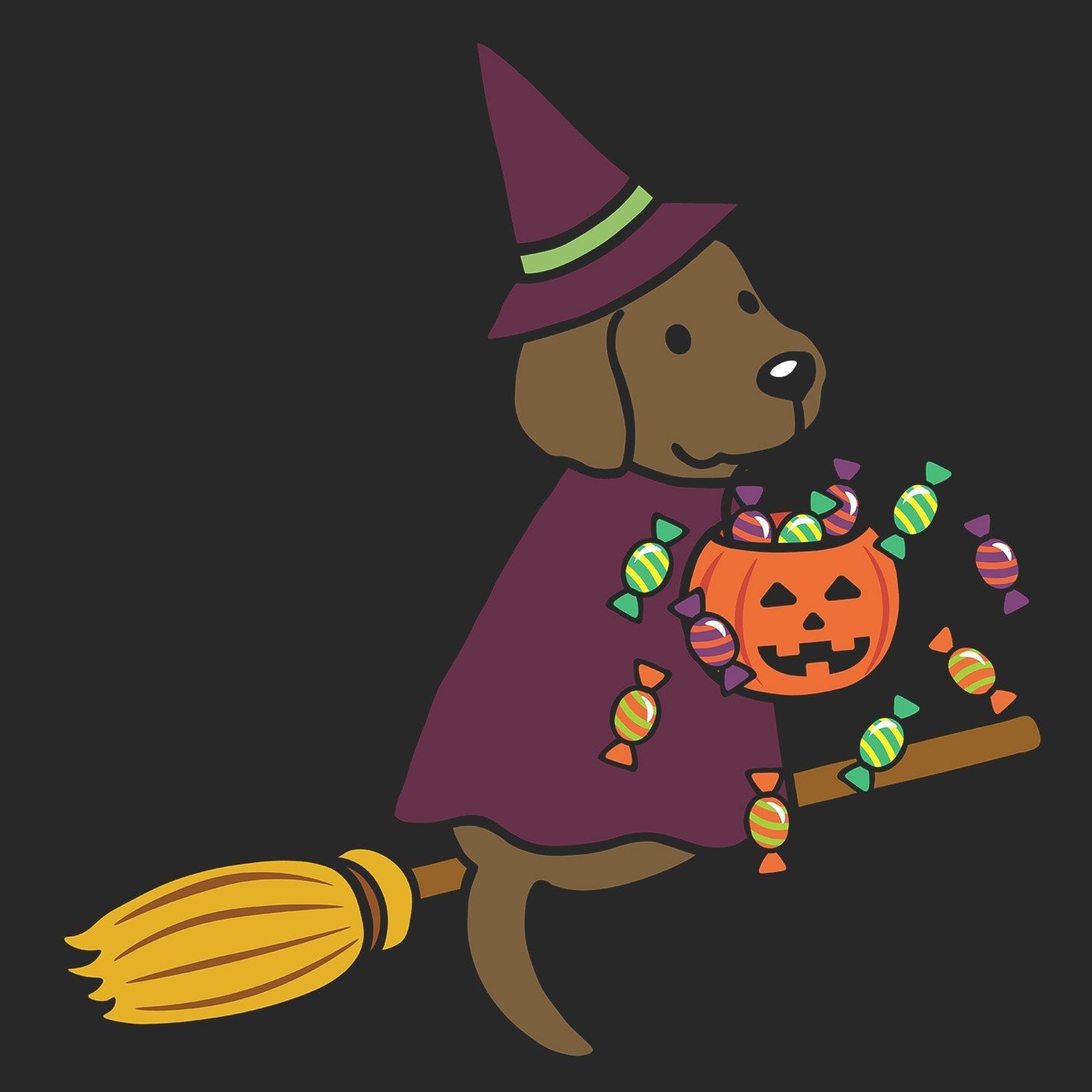 Chocolate Lab Witch - Kids' Unisex T-Shirt